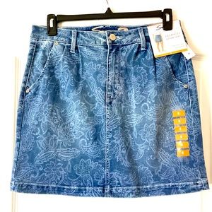 Denim mini skirt